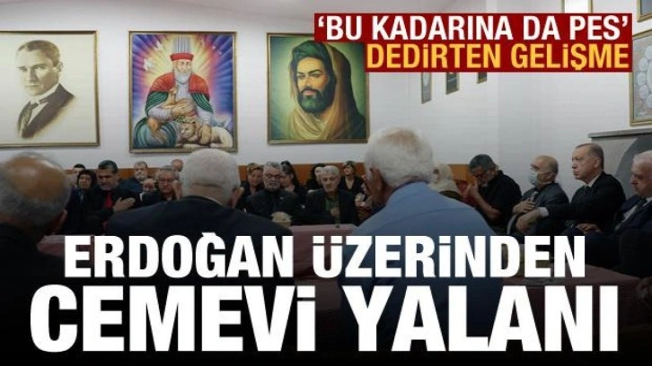 CHP medyasından &ccedil;irkin haber: Erdoğan &uuml;zerinden Cemevi yalanı