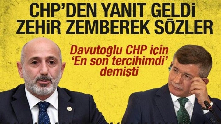 CHP'den Davutoğlu'na sert tepki: Tek başlarına girip, boylarının &ouml;l&ccedil;&uuml;s&uuml;n&uuml; alsınlar!