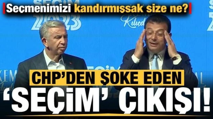 CHP'den inanılmaz se&ccedil;im itirafı: Se&ccedil;menimizi kandırmışsak size ne?