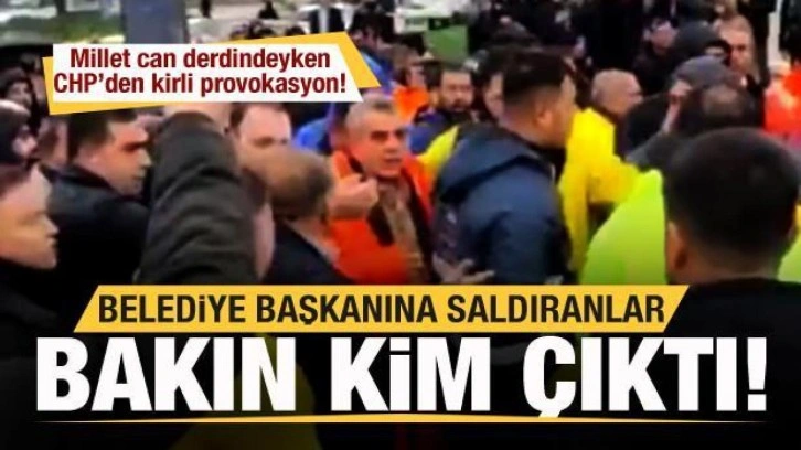CHP'den kirli provokasyon! Sel b&ouml;lgesinde Belediye başkanına saldıranlar bakın kim &ccedil;ıktı!