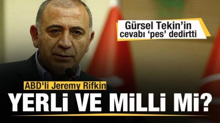 CHP'li G&uuml;rsel Tekin 'Jeremy Rifkin yerli ve millidir' dedi! Spikerin tepkisi olay old