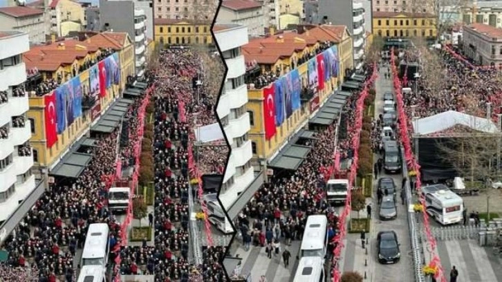 CHP'nin Trabzon mitingine dair fotoğraf &uuml;zerinde oynanmış &ccedil;ıktı