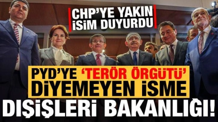 CHP'ye yakın isim duyurdu! PYD'ye 'ter&ouml;r &ouml;rg&uuml;t&uuml;' diyemeyen isme Dışişleri Bakanl