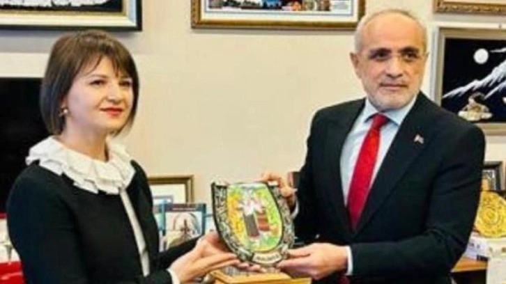 Cumhurbaşkanı Başdanışmanı Yal&ccedil;ın Top&ccedil;u,  Ivanna K&ouml;ksal'ı kabul etti
