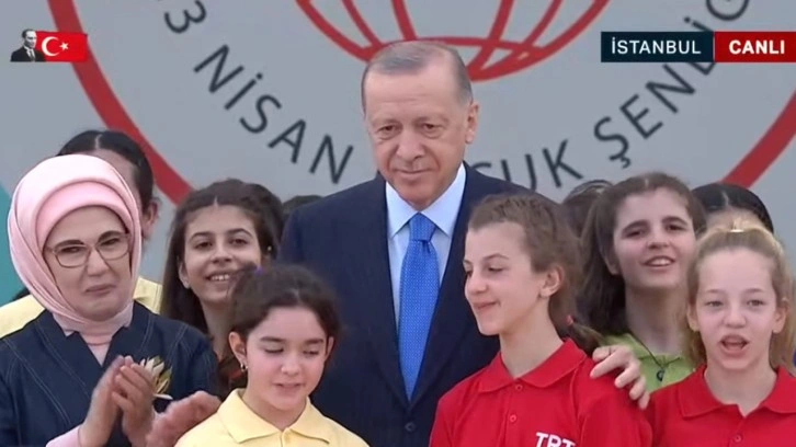 Cumhurbaşkanı Erdoğan 23 Nisan etkinliğinde konuştu &ccedil;ocuklara bu tavsiyeleri verdi