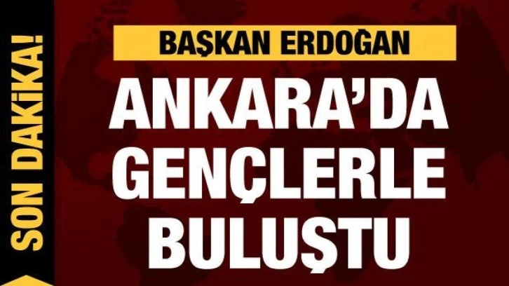 Cumhurbaşkanı Erdoğan Ankara'daki millet k&uuml;t&uuml;phanesinde gen&ccedil;lerle buluştu!
