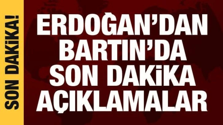 Cumhurbaşkanı Erdoğan Bartın'da a&ccedil;ıklamalarda bulunuyor