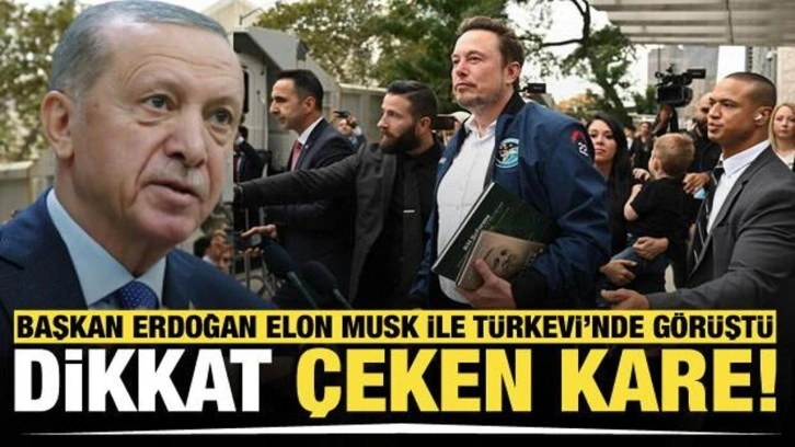 Cumhurbaşkanı Erdoğan Elon Musk ile T&uuml;rkevi'nde g&ouml;r&uuml;şt&uuml;