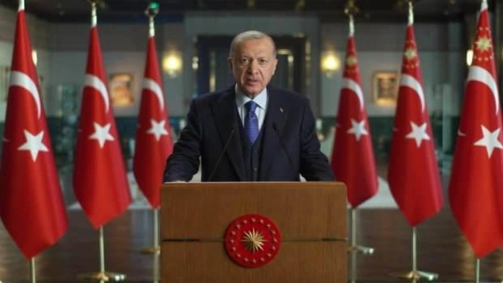 Cumhurbaşkanı Erdoğan g&ouml;nderdiği mesajda Kızılay'a teşekk&uuml;r etti
