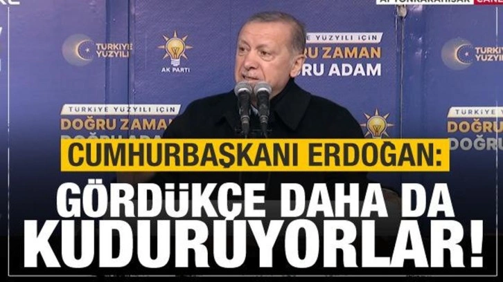 Cumhurbaşkanı Erdoğan: G&ouml;rd&uuml;k&ccedil;e kuduruyorlar!...Git ağa babalarına sor