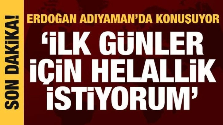 Cumhurbaşkanı Erdoğan: İlk bir ka&ccedil; g&uuml;n i&ccedil;in helallik istiyorum