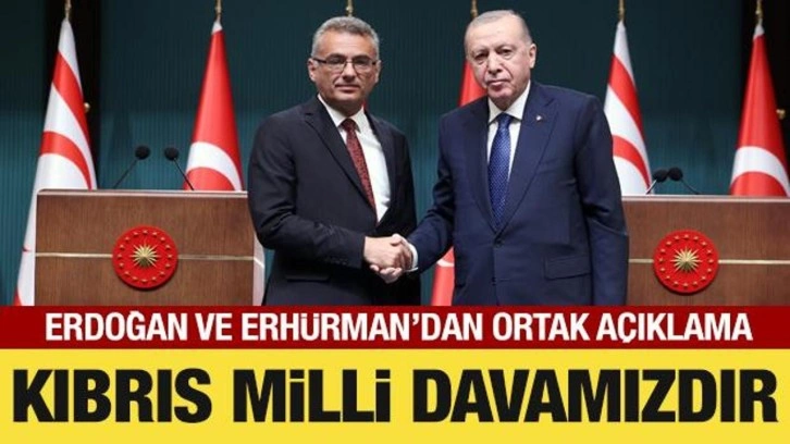 Cumhurbaşkanı Erdoğan: Kıbrıs milli davamızdır