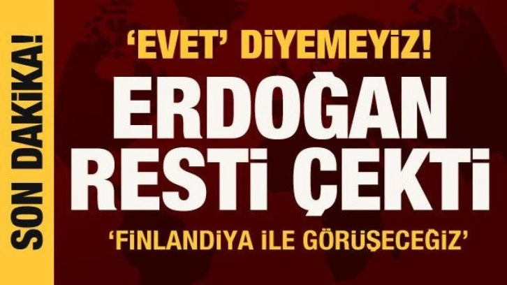 Cumhurbaşkanı Erdoğan: NATO'ya ter&ouml;r &ouml;rg&uuml;t&uuml; alınmasına 'Evet' diyemeyiz!