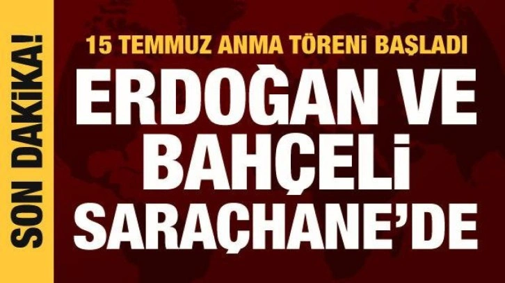 Cumhurbaşkanı Erdoğan ve Bah&ccedil;eli Sara&ccedil;hane'de
