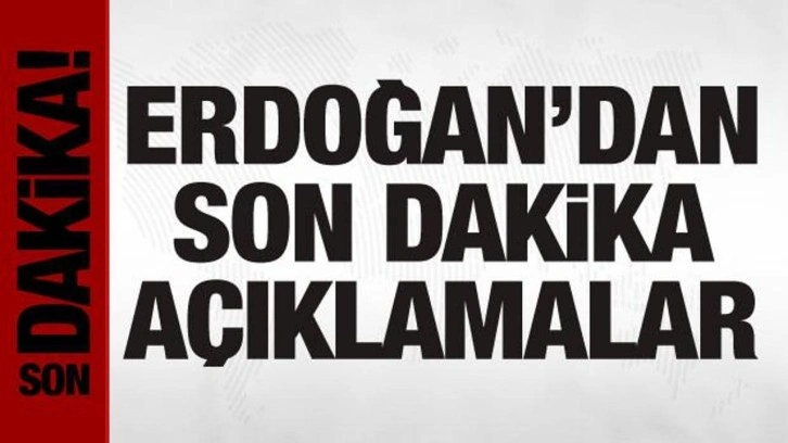Cumhurbaşkanı Erdoğan'dan BAE ile mutabakat a&ccedil;ıklaması