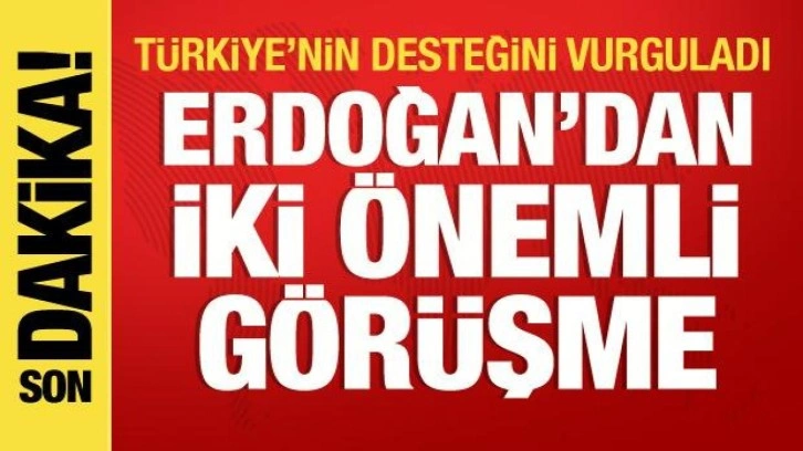 Cumhurbaşkanı Erdoğan'dan iki &ouml;nemli g&ouml;r&uuml;şme