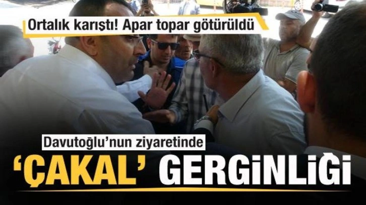 Davutoğlu'nun ziyaretinde '&Ccedil;akal' gerginliği! Apar topar g&ouml;t&uuml;r&uuml;ld&uuml;