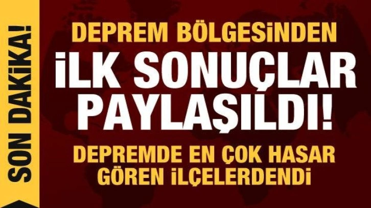 Deprem b&ouml;lgesinde se&ccedil;im sonu&ccedil;ları