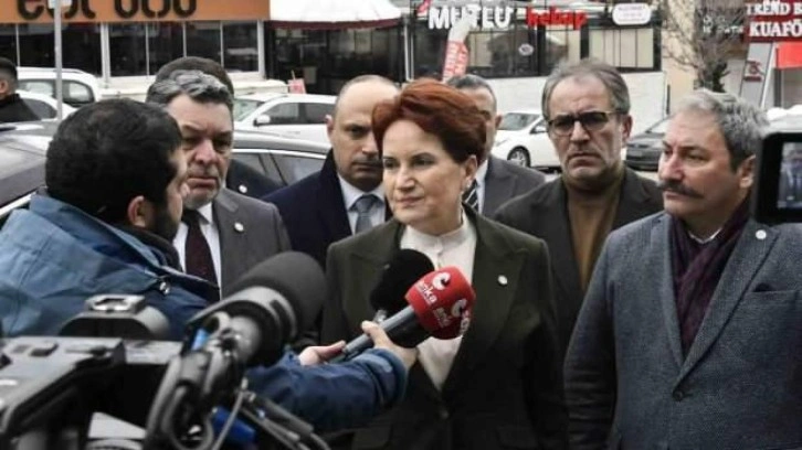 Deprem felekati sonrası gazetecinin sorusunu yanıtladı! Akşener se&ccedil;im i&ccedil;in 'tarih' verdi..