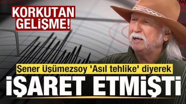 Deprem uzmanı Şener Üşümezsoy 'Asıl tehlike' diyerek işaret etmişti! Korkutan görüntü