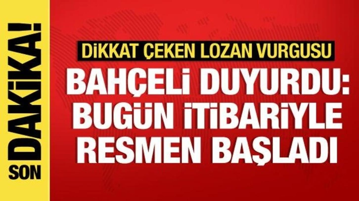 Devlet Bah&ccedil;eli: Yerel se&ccedil;im hazırlık s&uuml;recine resmen başladık