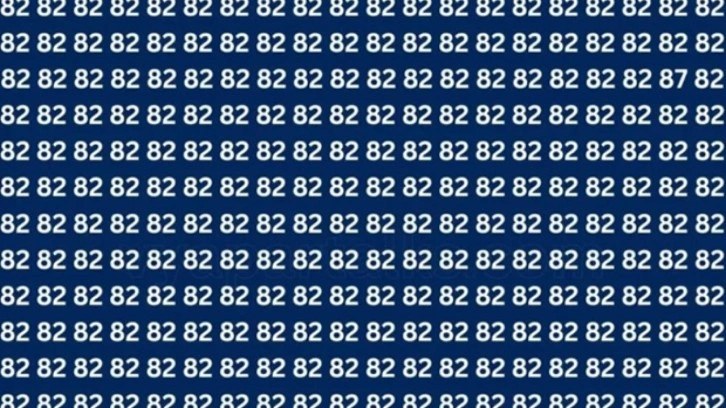 DİKKAT TESTİ | Farklı sayıyı 5 saniyede bulan üstün zekalı sayılıyor