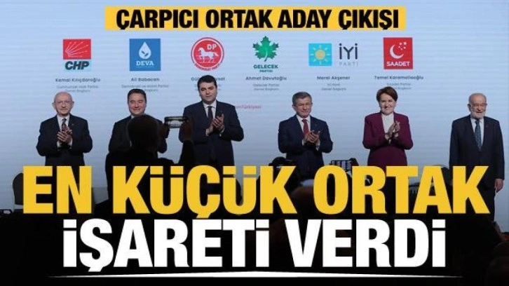 DP lideri G&uuml;ltekin Uysal'dan 6'lı masanın ortak adayı i&ccedil;in &ccedil;arpıcı &ccedil;ıkış