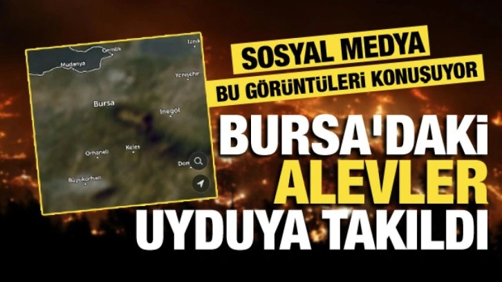 Dumanlar aynı anda yükselmiş... Bursa'daki yangınların uydu görüntüleri ortaya çıktı!