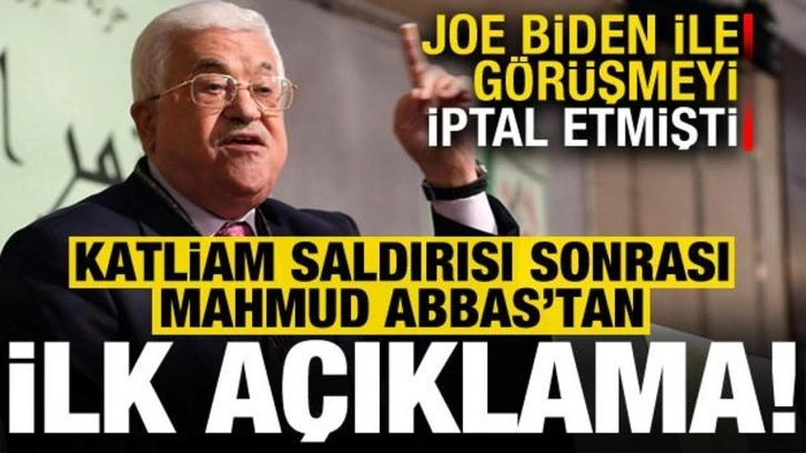 D&uuml;nyayı sarsan katliam saldırısı sonrası Mahmud Abbas'tan ilk a&ccedil;ıklama!