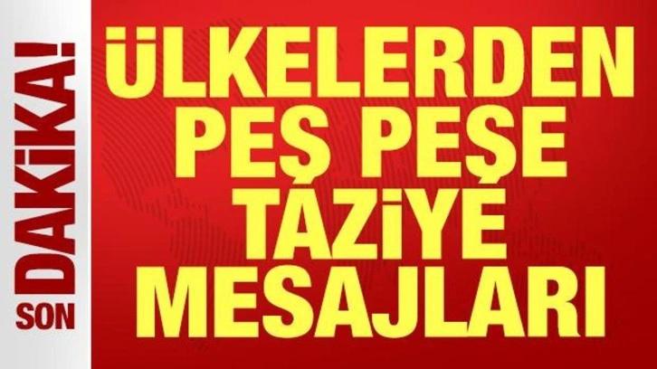 Düşen askeri uçağımız için ülkelerden peş peşe taziye mesajları!