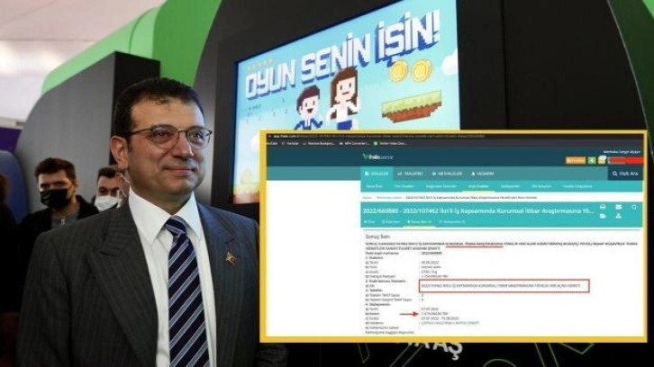Ekrem İmamoğlu İstanbul B&uuml;y&uuml;kşehir Belediyesi i&ccedil;in itibar anketine servet harcamış