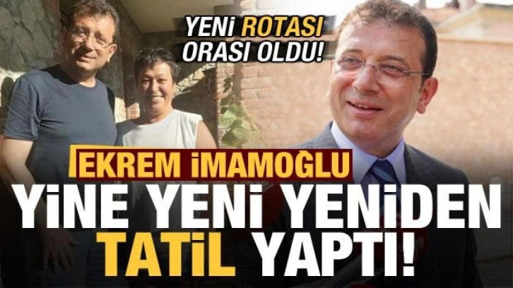 Ekrem İmamoğlu yine yeni yeniden tatil yaptı! Yeni rotası Edremit K&ouml;rfezi oldu