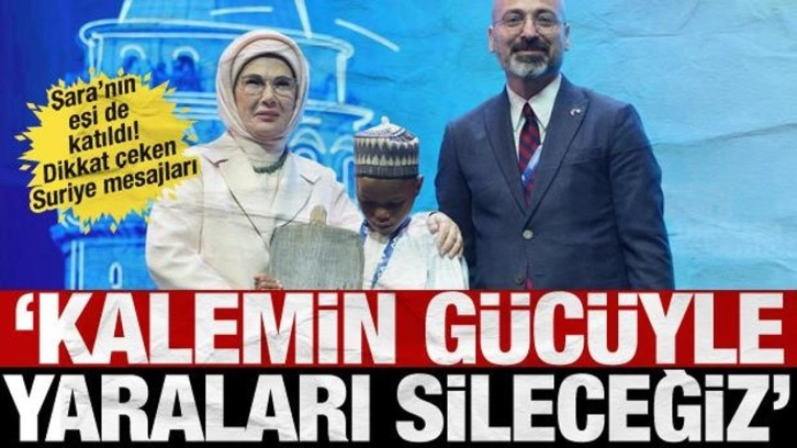 Emine Erdoğan'dan Suriye mesajı: Eğitimin yeniden ayağa kaldırılmasını destekleyeceğiz