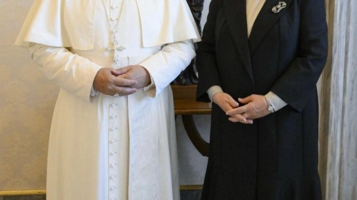 Emine Erdoğan, Papa 14. Leo ile görüştü