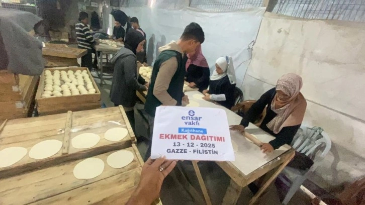 Ensar Vakfı Kağıthane Şubesi Gazze'de insani yardıma devam ediyor