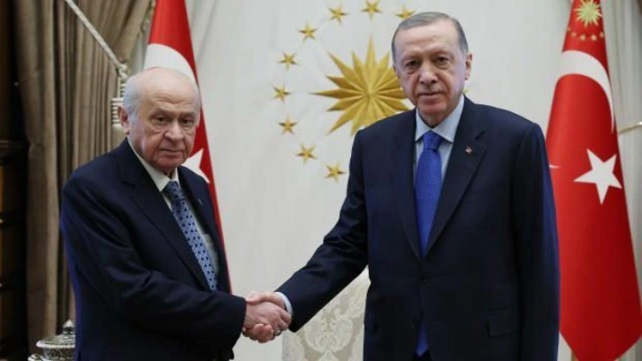 Erdoğan-Bah&ccedil;eli g&ouml;r&uuml;şmesi başladı