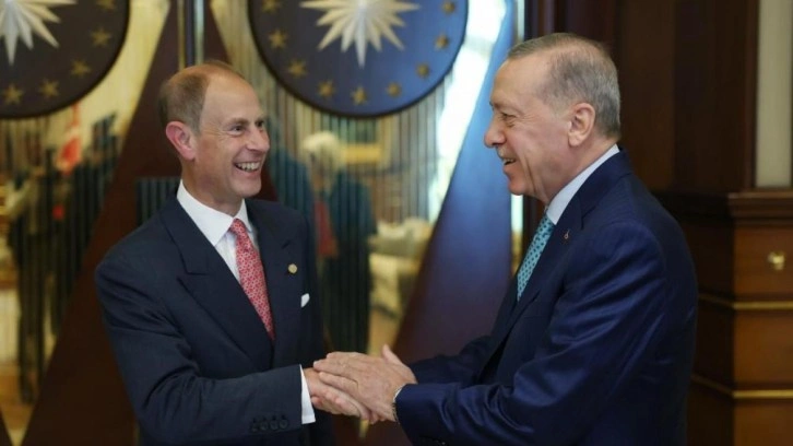 Erdoğan , Birleşik Krallık D&uuml;k&uuml; Prens'i kabul etti