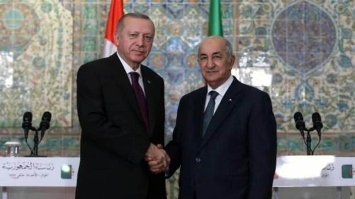 Erdoğan, Cezayir Cumhurbaşkanı ile g&ouml;r&uuml;şecek!