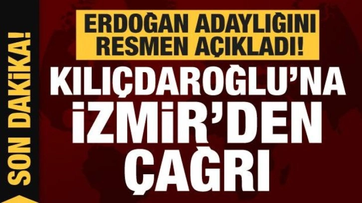 Erdoğan Cumhur İttifakı adayını resmen a&ccedil;ıkladı! Kılı&ccedil;daroğlu'na İzmir'den &ccedil;ağrıyı yaptı