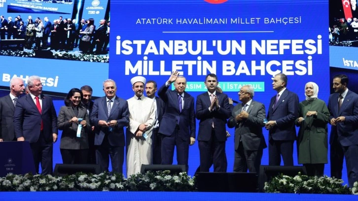 Erdoğan'dan, Atatürk Havalimanı Millet Bahçesi açılış programına ilişkin paylaşım