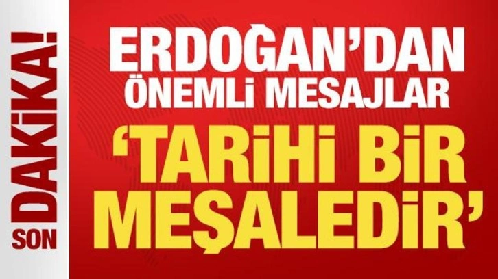 Erdoğan'dan son dakika Sivas Kongresi mesajı!
