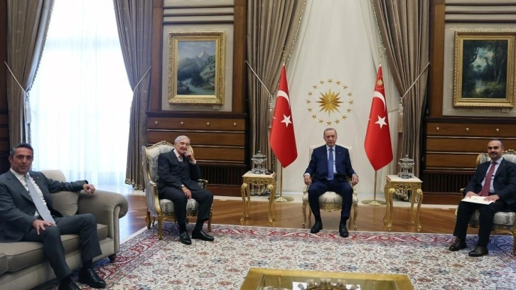 Erdoğan, Rahmi Ko&ccedil; ve Ali Ko&ccedil;'u kabul etti!