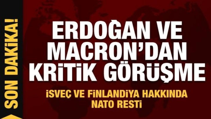 Erdoğan ve Macron arasında NATO g&ouml;r&uuml;şmesi!