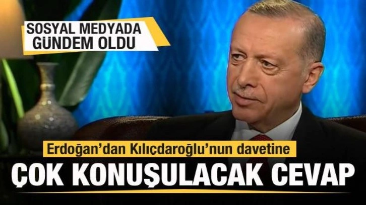 Erdoğan'dan Kılı&ccedil;daroğlu'nun davetine cevap! Sosyal medyada g&uuml;ndem oldu