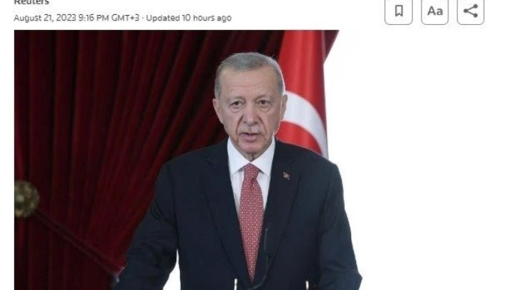 Erdoğan'ın Kıbrıs a&ccedil;ıklaması d&uuml;nya basınında