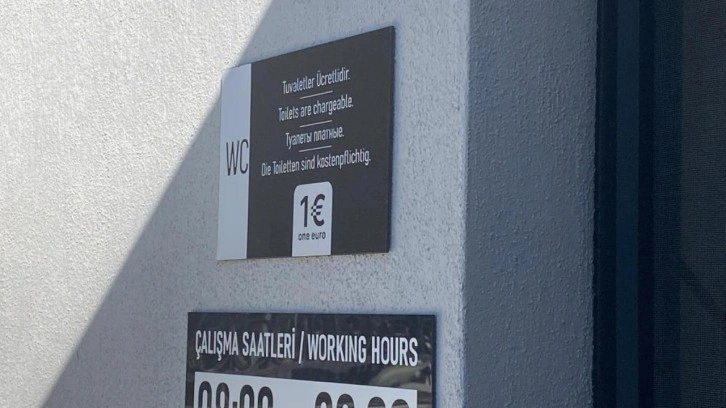 Euro üzerinden tuvalet ücreti!