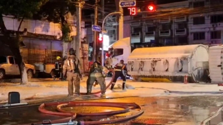 Facianın eşiğinden dönüldü... Tanker kazası yürekleri ağıza getirdi!