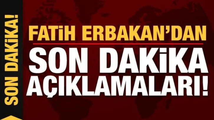 Fatih Erbakan'dan kritik a&ccedil;ıklamalar!