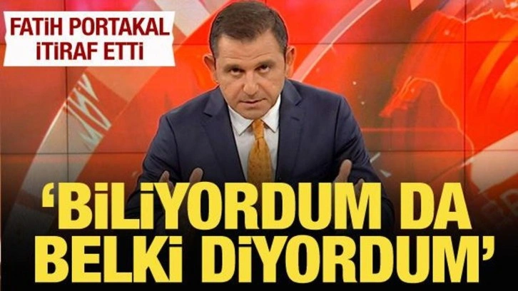 Fatih Portakal itiraf etti: Muhalefette demokrasi olmadığını g&ouml;rd&uuml;m