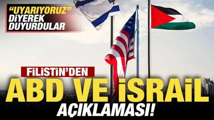 Filistin'den son dakika ABD ve İsrail açıklaması!